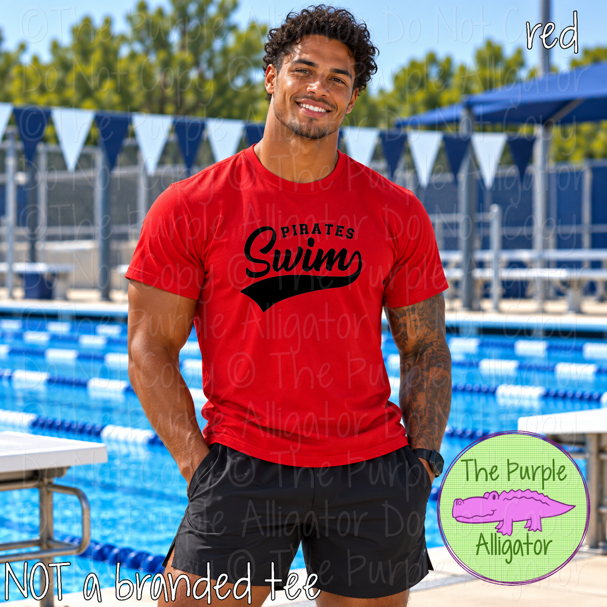 Pirates Swim 13 – Classic Swash Custom Swim Spirit Wear Mascot Apparel 1026 TPA