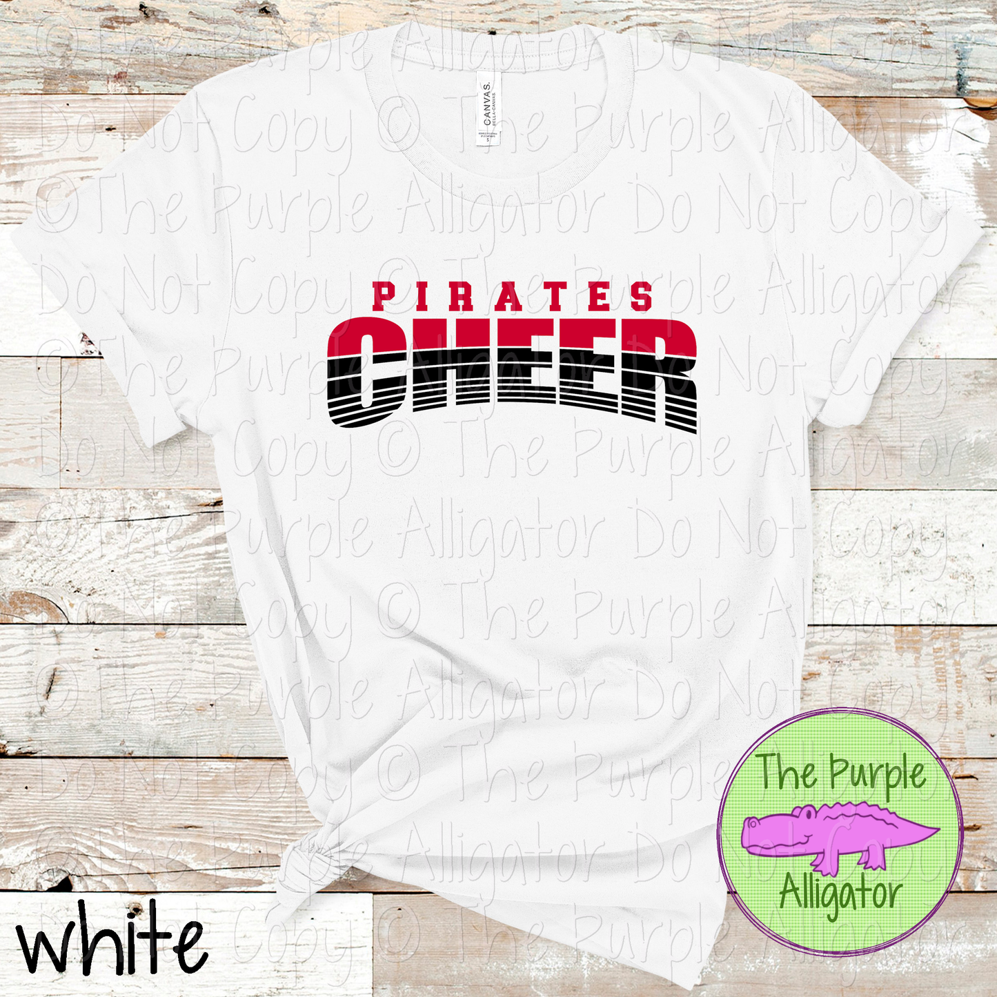 Pirates Cheer 39 - Vintage Arch Custom Cheer Spirit Wear Mascot Apparel 0626 TPA