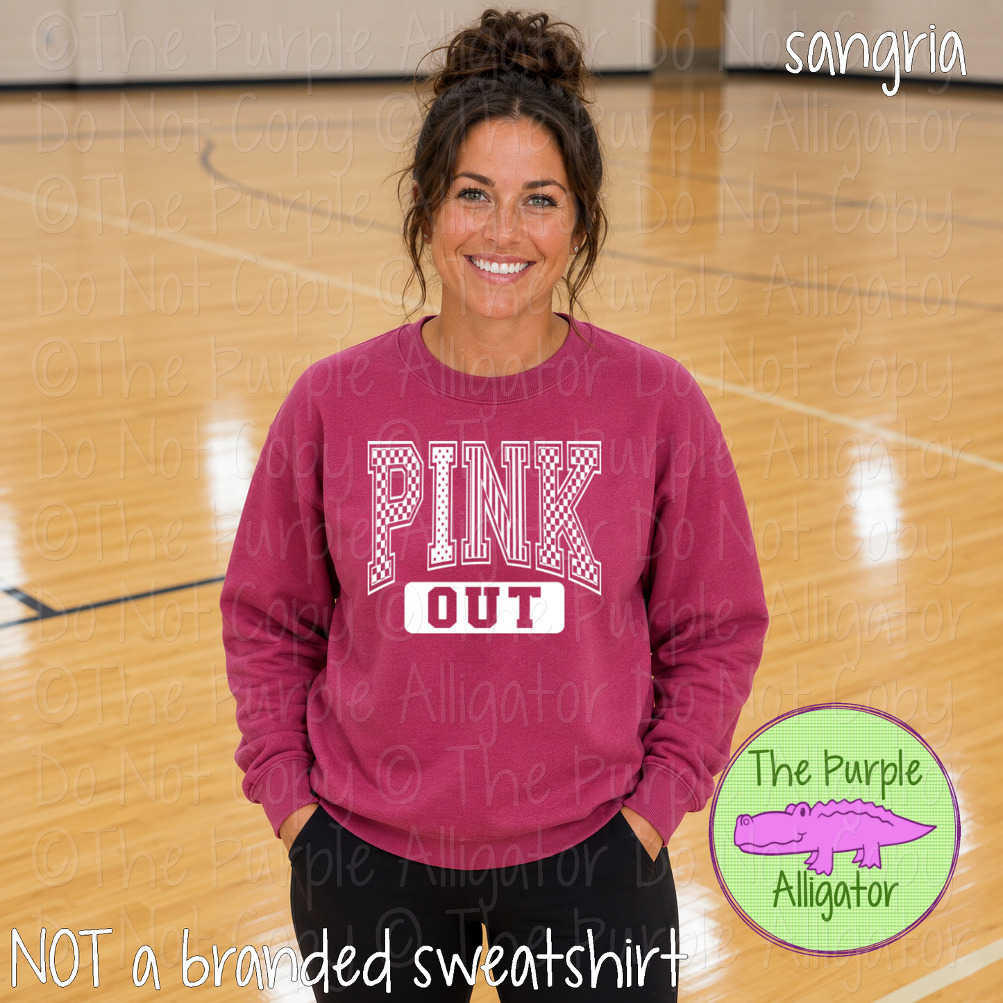 Pink Out Pattern Play – Breast Cancer Awareness Pink Out Spirit Wear 0826 HDS