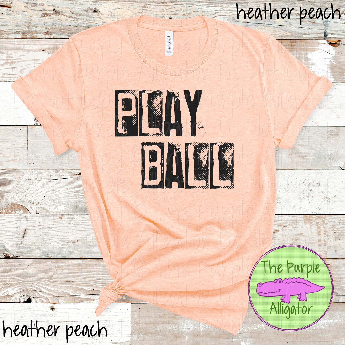 Play Ball Block Grunge Baseball & Softball Game Day Vintage Fan Apparel 0126 SM