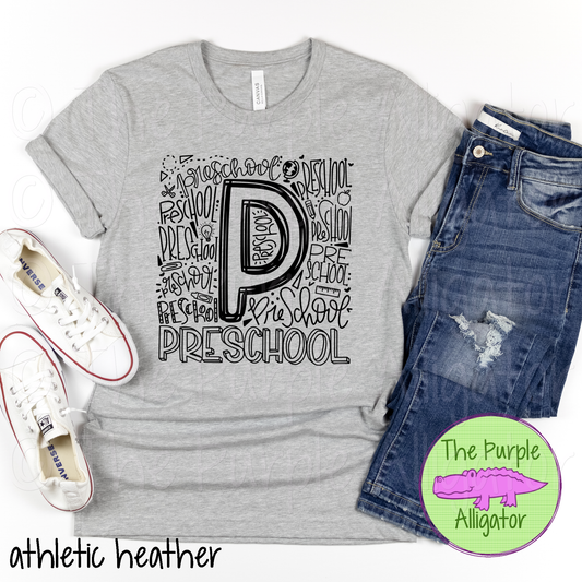 Preschool Typography - CHOOSE YOUR DESIGN COLOR (d2f TPA)