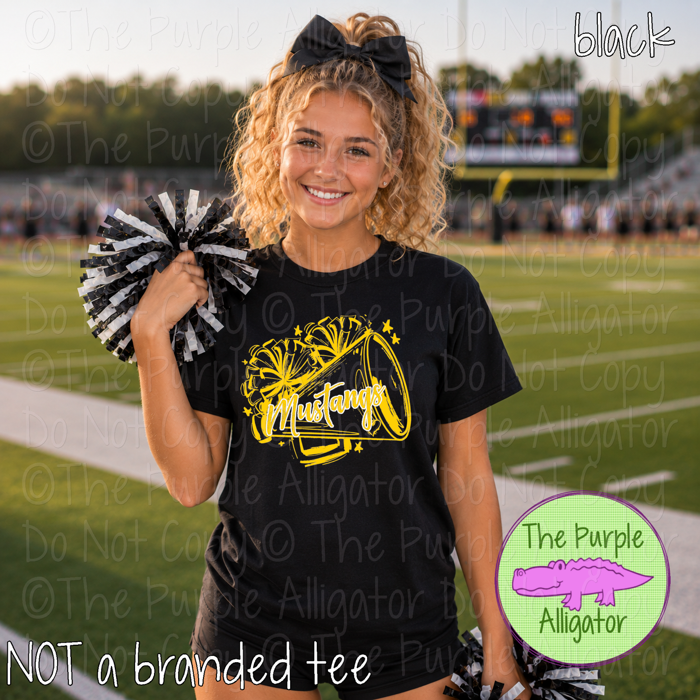 Mustangs Pep Rally - Custom Spirit Wear Mascot Apparel 0826 TPA