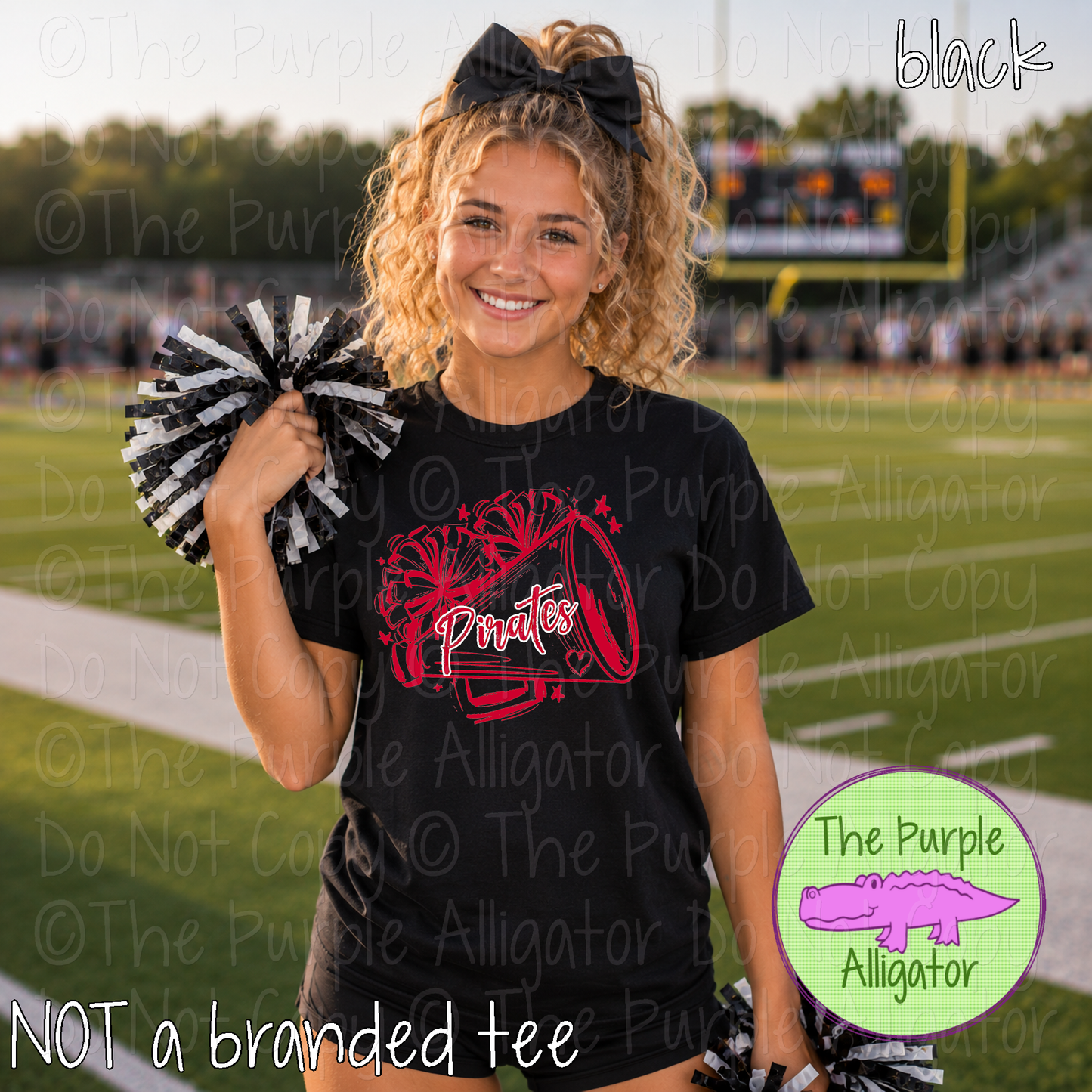 Pirates Pep Rally - Custom Spirit Wear Mascot Apparel 0826 TPA