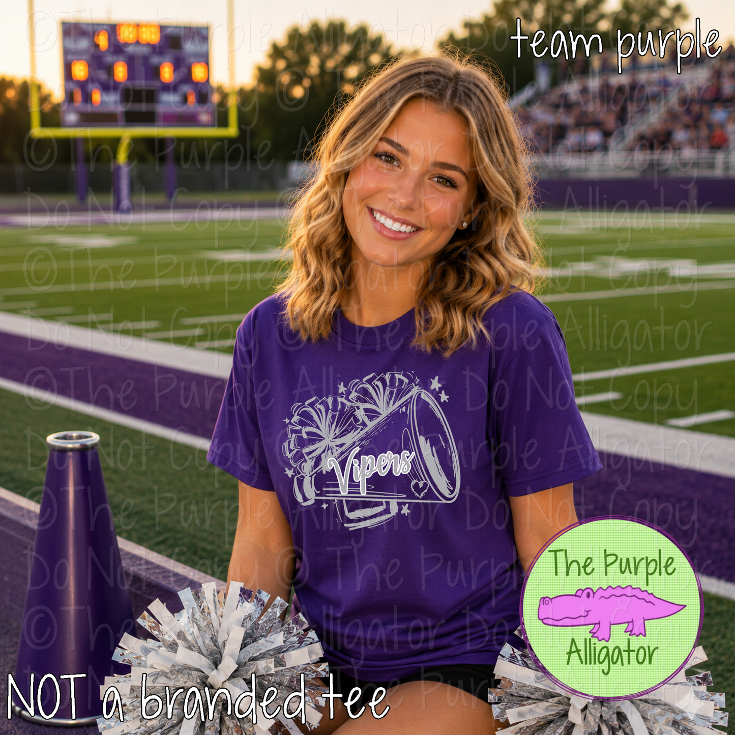 Vipers Pep Rally - Custom Spirit Wear Mascot Apparel 0826 TPA