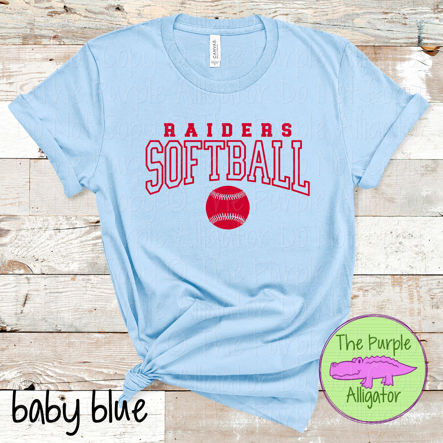 Raiders Softball 42 - Custom Softball Team Spirit Wear Mascot Apparel 0726 TPA