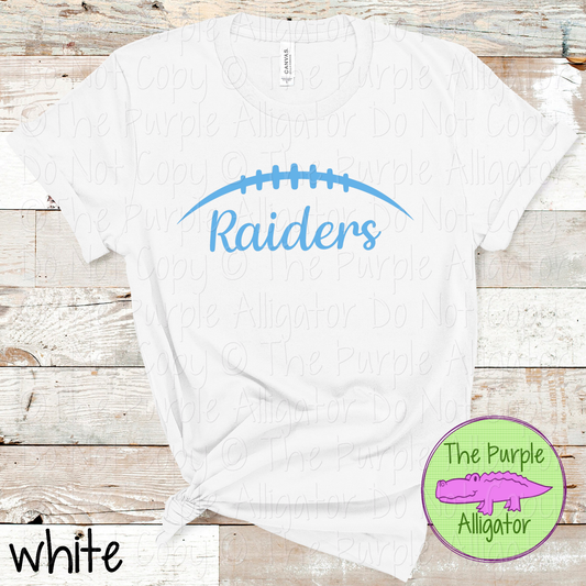 Raiders Football | Custom School Spiritwear | Game Day Football Fan Apparel - CHOOSE YOUR DESIGN COLOR 0824 (d2f AMD)