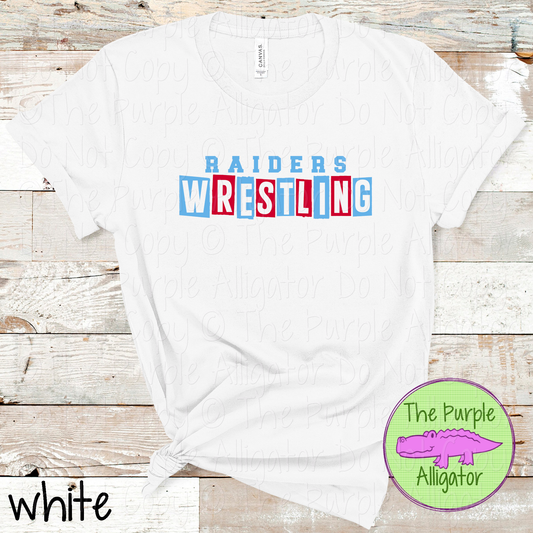 Raiders Wrestling Halftime – The Halftime Series Custom Two-Color Mascot Wrestling Spirit Wear 0625 TPA