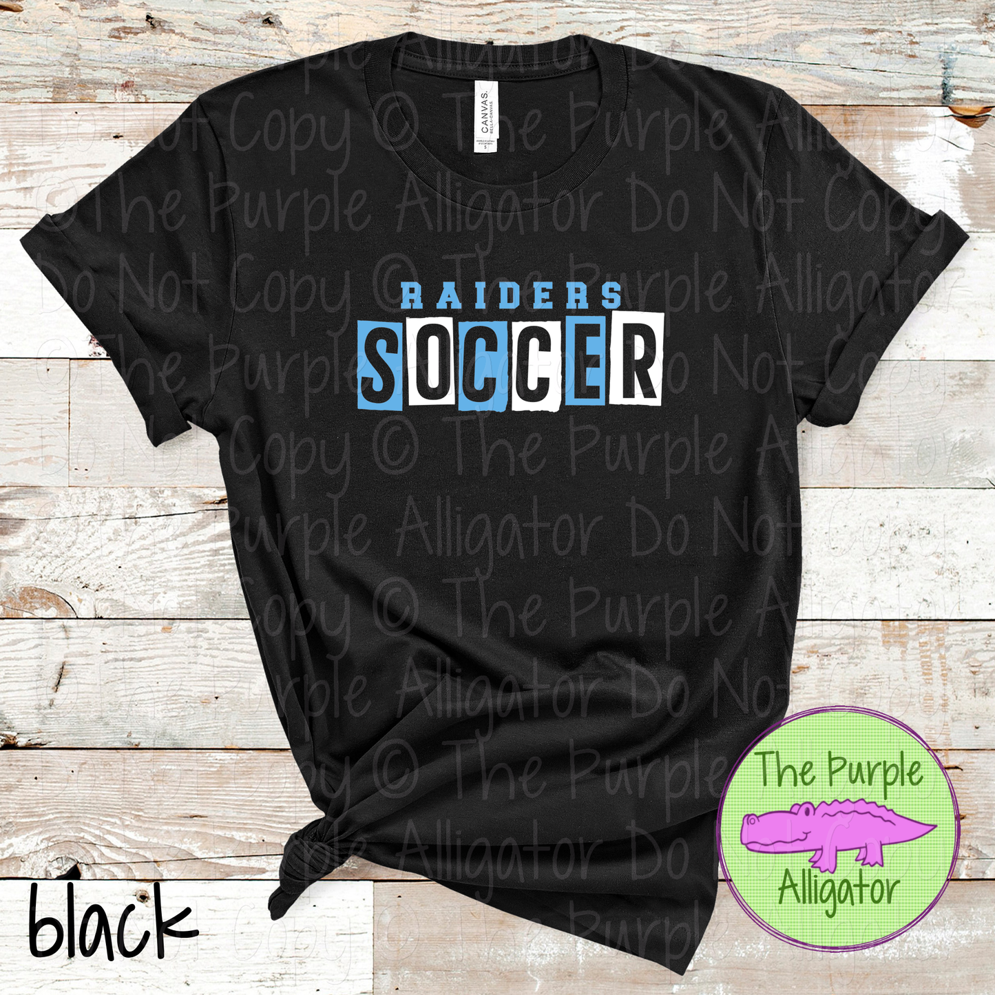 Raiders Soccer Halftime – The Halftime Series Custom Two-Color Mascot Soccer Spirit Wear 0626 TPA