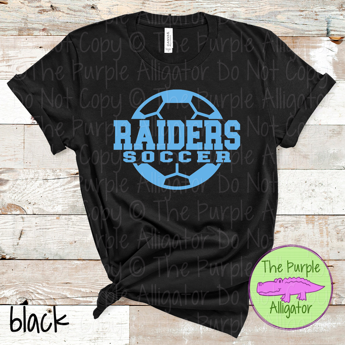 Raiders Soccer 9 – Custom Soccer Ball Mascot Spirit Wear 1026 TPA