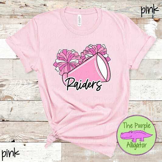 Raiders Spirit Shout Pink Out – Breast Cancer Awareness Cheer Spirit Wear 0926 TPA
