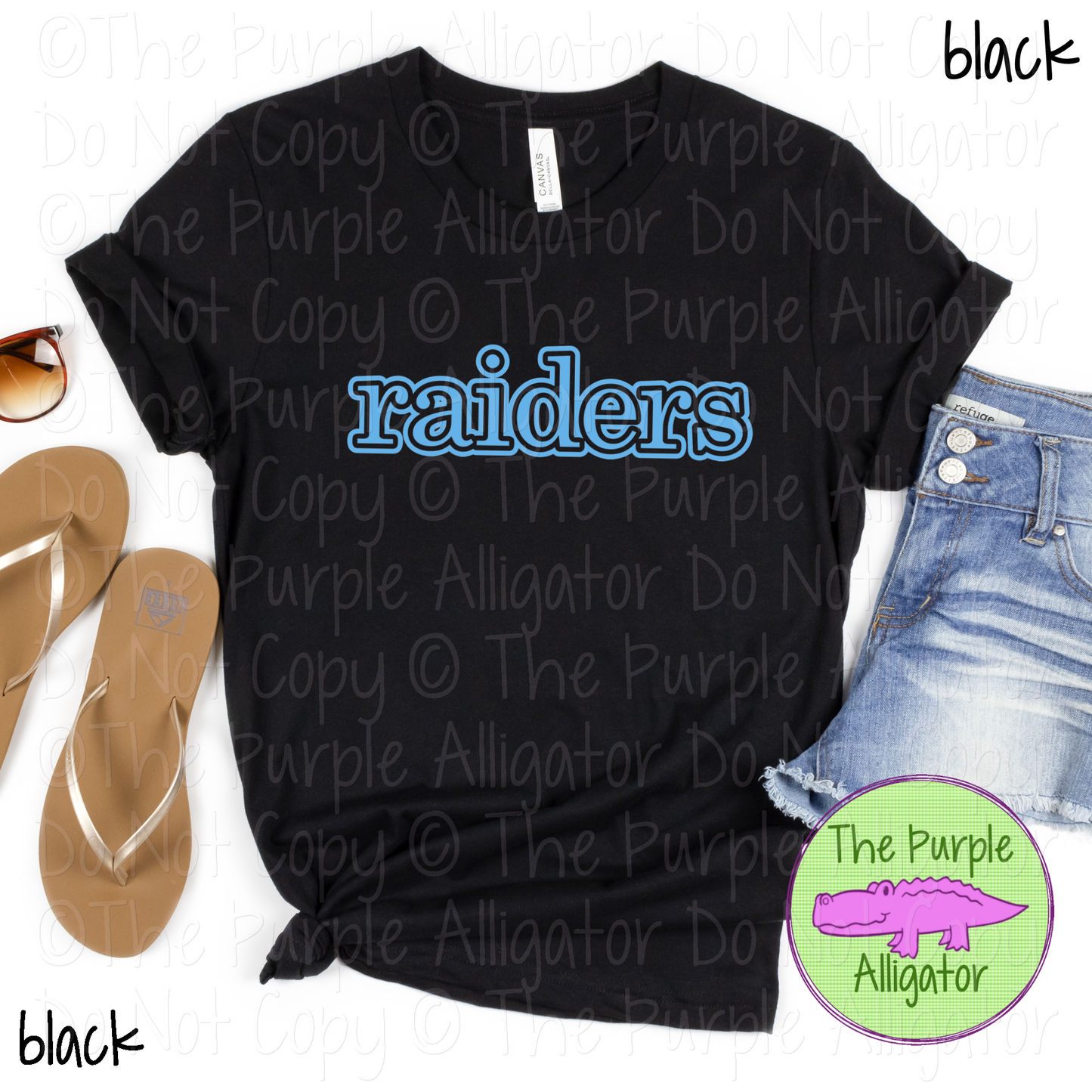 Raiders Legacy Outline - The Classic Series - Custom School & Mascot Spirit Wear Apparel 0626 TPA