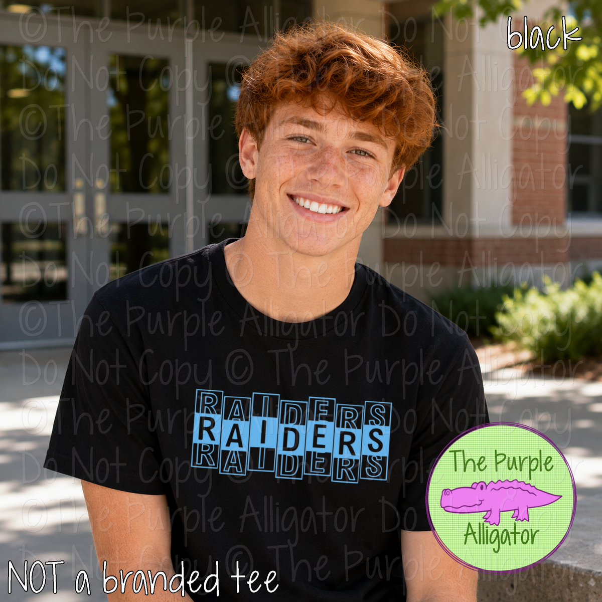 Raiders Side Step - The Stacked Series – Custom Spirit Wear School & Mascot Apparel 0926 TPA