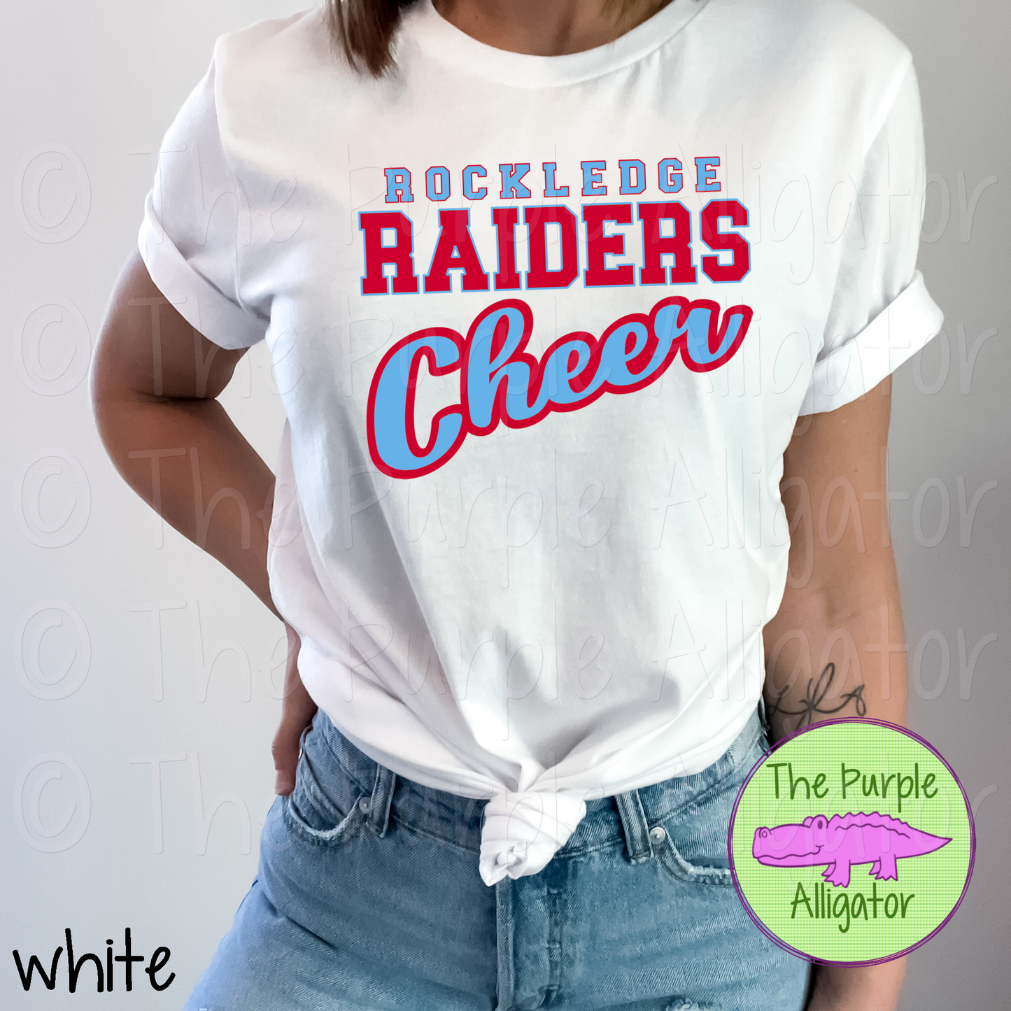 Rockledge Raiders Cheer SC16 Mascot School Spirit - CHOOSE YOUR DESIGN COLORS (d2f TPA)