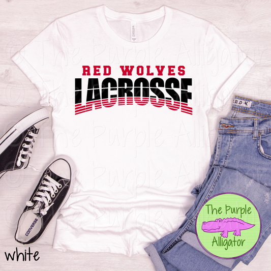 Red Wolves Lacrosse Red Black SC001 (d2f TPA)