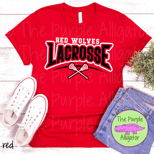 Red Wolves Lacrosse White Black SC008 (d2f TPA)