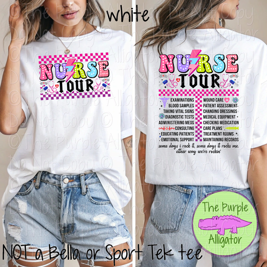 Retro Nurse Tour Front/Back Design 0924 (d2f DA)