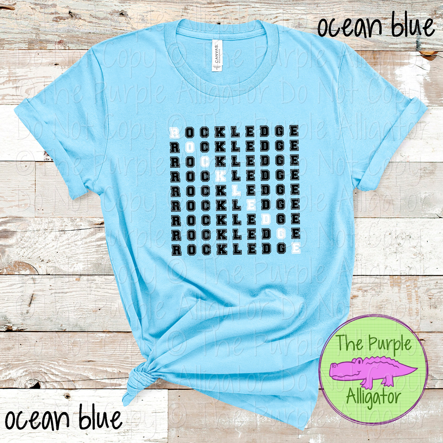 Rockledge 2 Color Stack Design | Custom Spirit Wear for Teachers, Students & Fans - CHOOSE YOUR DESIGN COLORS - 0725 (d2f TPA)