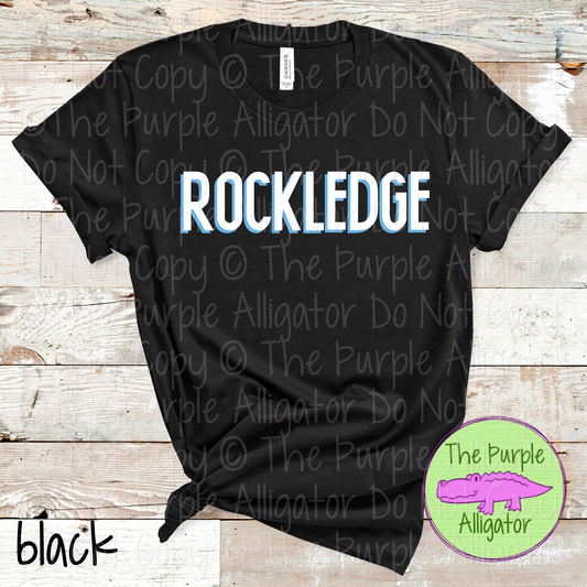 Rockledge NF Two-Tone Offset Spirit Design | Bold Two-Color Offset Text Design | CHOOSE YOUR DESIGN COLORS 0825 (d2f TPA)