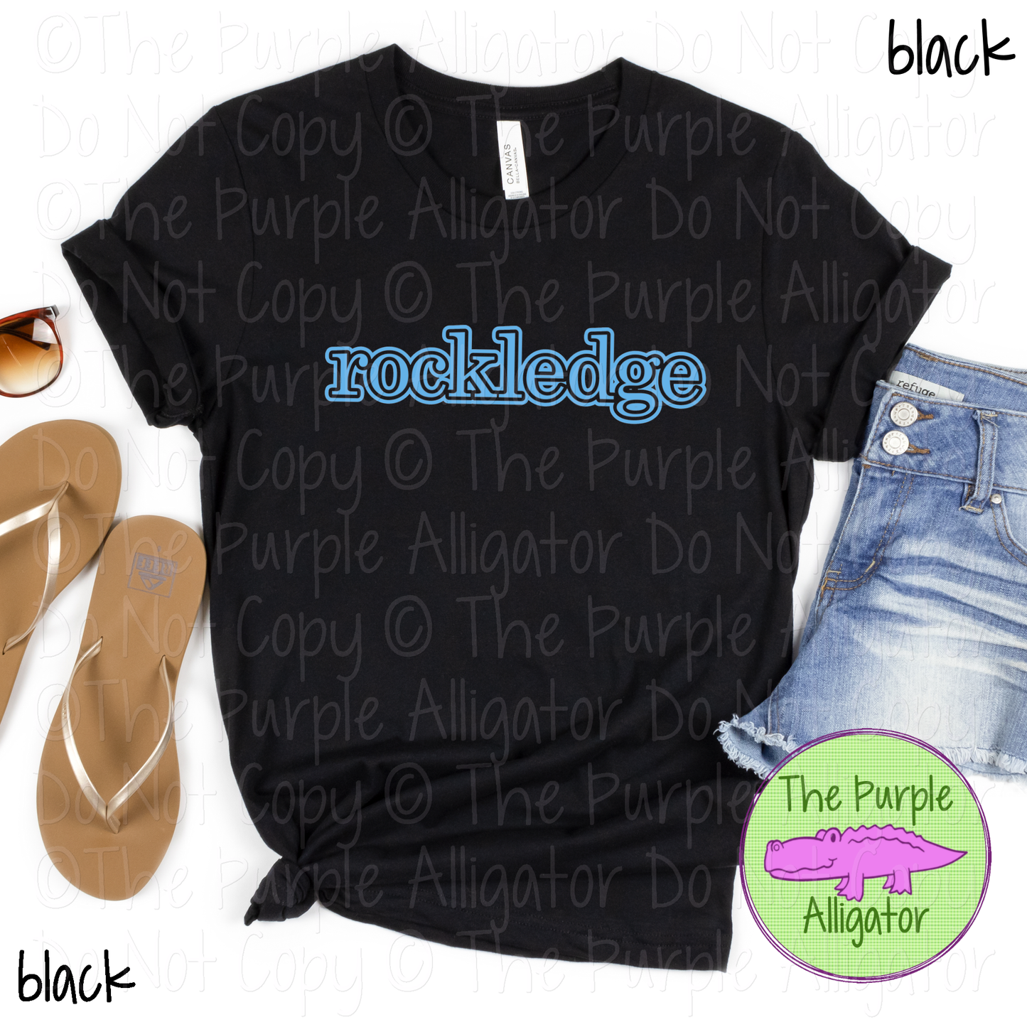 Rockledge Legacy Outline - The Classic Series - Custom School & Mascot Spirit Wear Apparel 0626 TPA