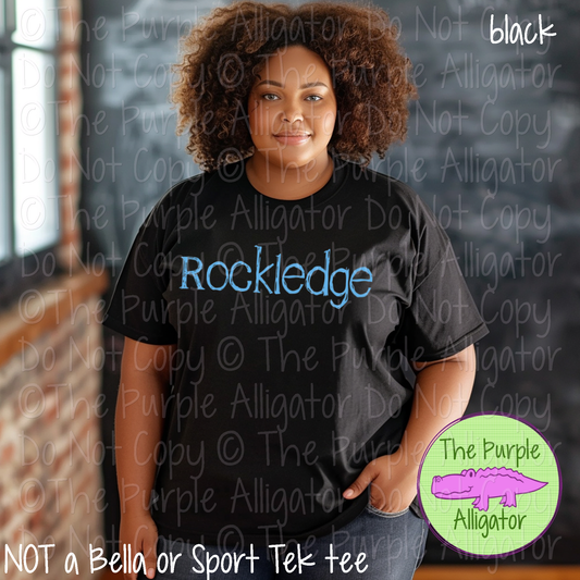 Rockledge Distorted | Bold Brush Stroke Spirit Wear Design – Rough Distorted School Style | CHOOSE YOUR TEXT COLOR - 0825 (d2f TPA)