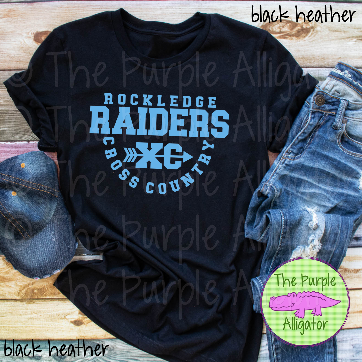 Rockledge Raiders Cross Country SC20 Mascot School Spirit - CHOOSE YOUR DESIGN COLOR (d2f TPA)