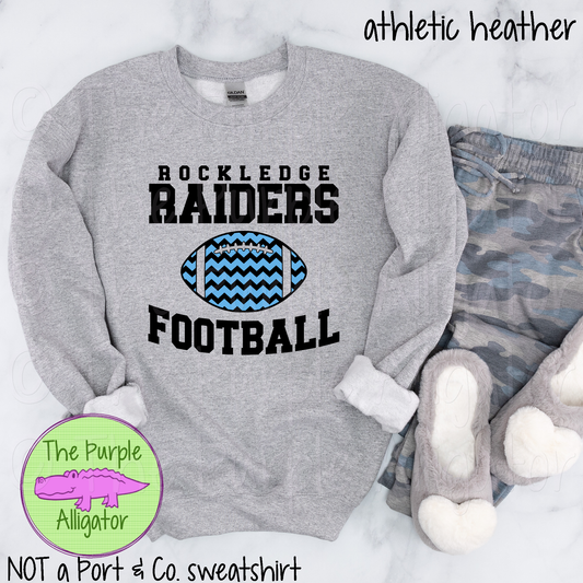 Rockledge Raiders Football SC4 Mascot School Spirit - CHOOSE YOUR DESIGN COLORS (d2f TPA)