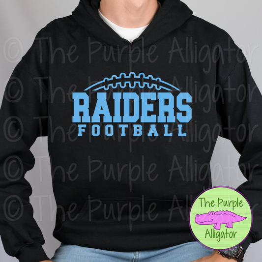 Raiders Football SC8 Mascot School Spirit - CHOOSE YOUR DESIGN COLOR (d2f TPA)