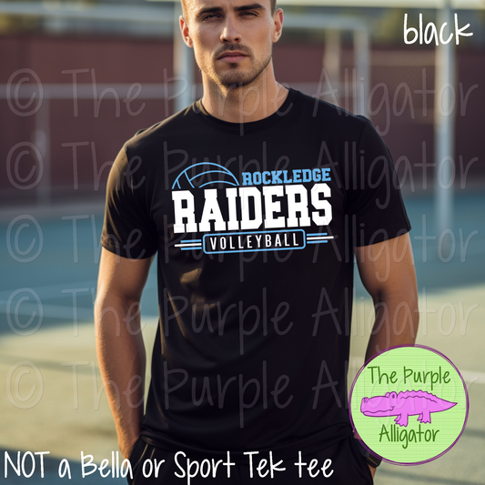 Rockledge Raiders Volleyball SC13 Mascot School Spirit - CHOOSE YOUR DESIGN COLORS (d2f TPA)