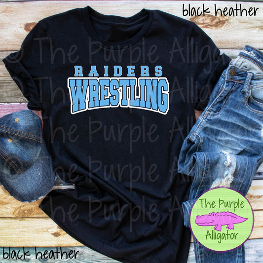Raiders Wrestling SC18 Mascot School Spirit - CHOOSE YOUR DESIGN COLORS (d2f TPA)