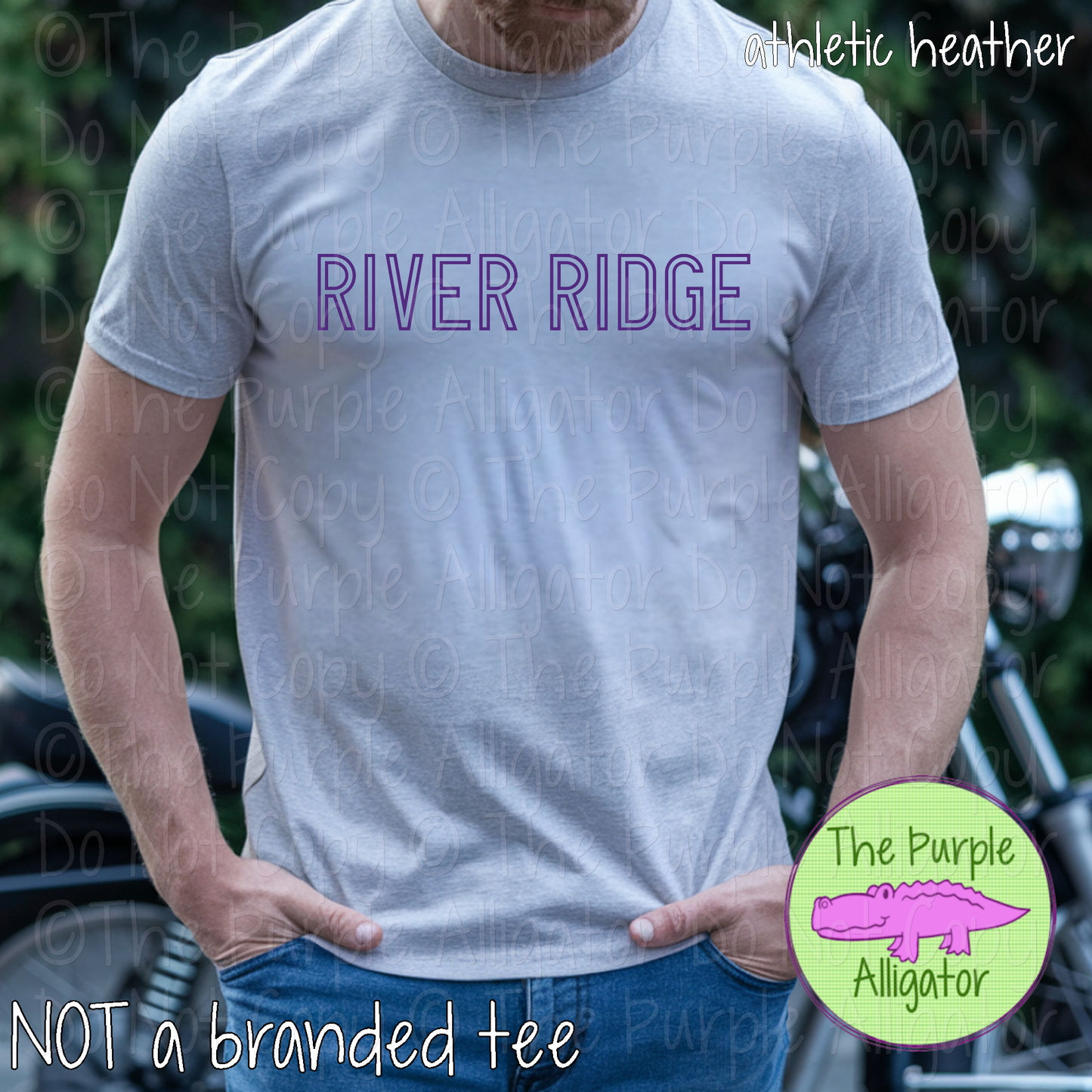 River Ridge Iron Line - The Outline Series | Outline Spirit Wear Shirt - Bold Modern Block Design 0226 TPA