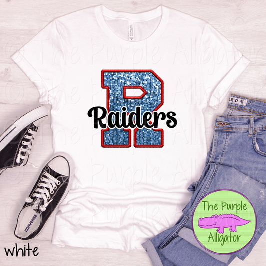 Rockledge R Raiders Black Faux Embroidery (d2f TPA)