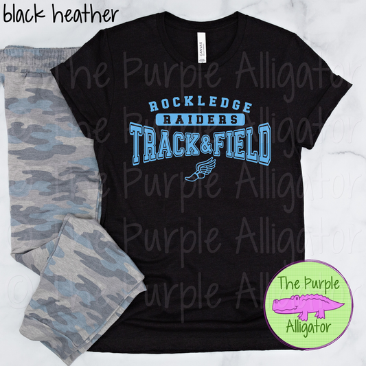 Rockledge Raiders Track & Field SC3 Mascot School Spirit - CHOOSE YOUR DESIGN COLOR (d2f TPA)