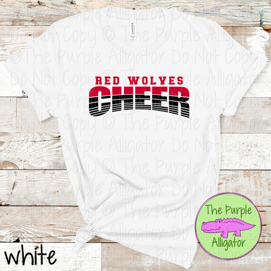 Red Wolves Cheer 39 - Vintage Arch Custom Cheer Spirit Wear Mascot Apparel 0626 TPA