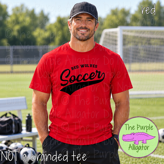 Red Wolves Soccer 39 – Classic Swash Custom Soccer Spirit Wear Mascot Apparel 1026 TPA