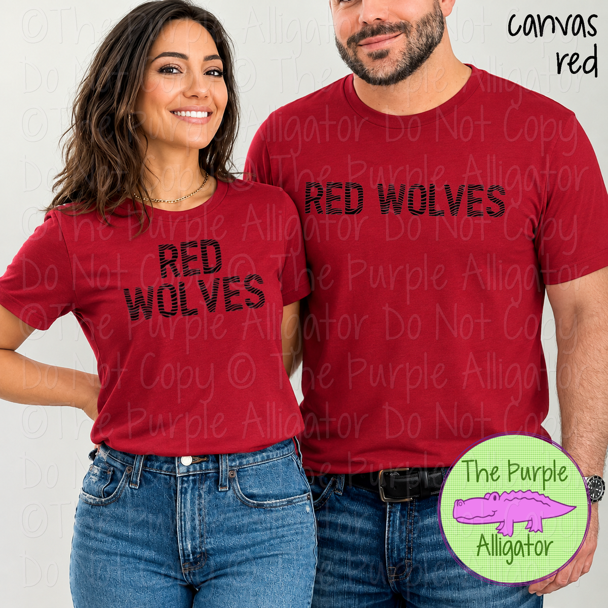 Red Wolves Ripple Effect – Custom School & Mascot Spirit Wear 1026 TPA