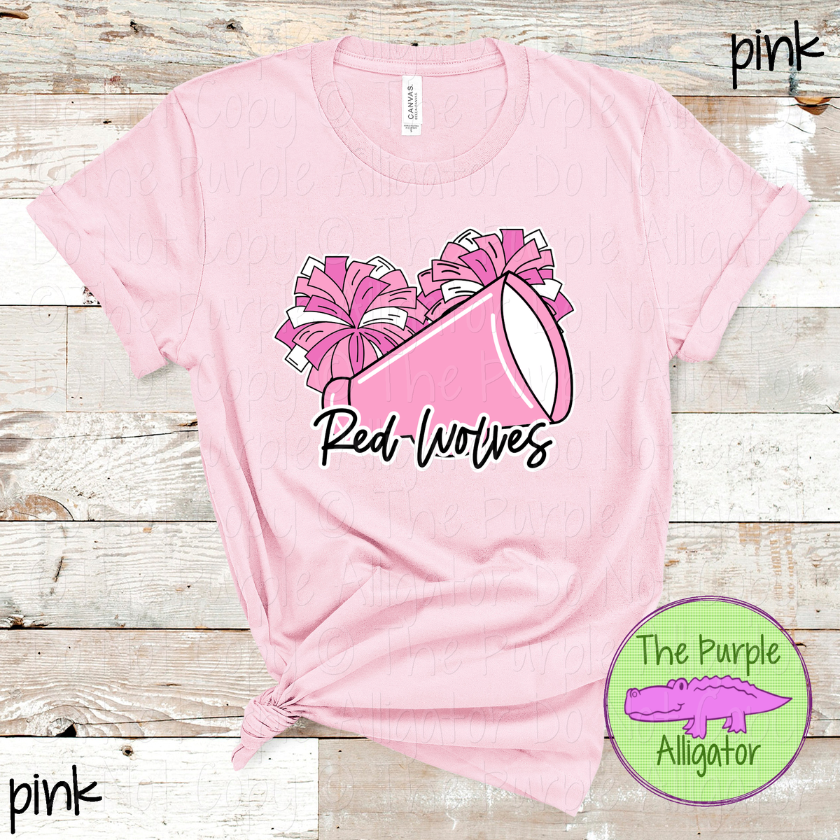 Red Wolves Spirit Shout Pink Out – Breast Cancer Awareness Cheer Spirit Wear 0926 TPA