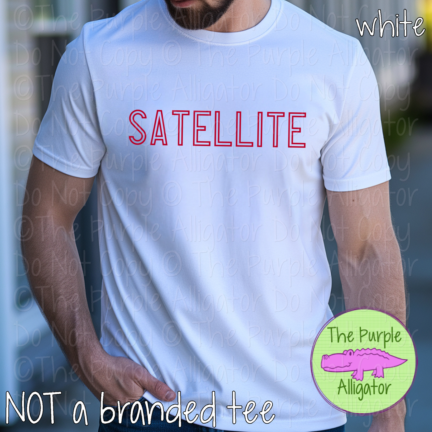 Satellite Iron Line - The Outline Series | Outline Spirit Wear Shirt - Bold Modern Block Design 0226 TPA