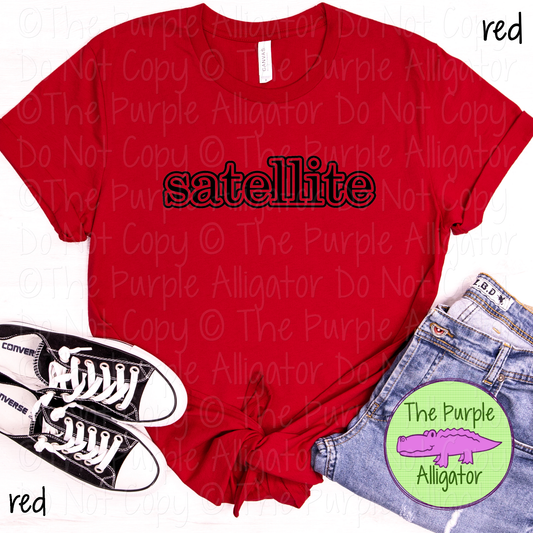 Satellite Legacy Outline - The Classic Series - Custom School & Mascot Spirit Wear Apparel 0626 TPA