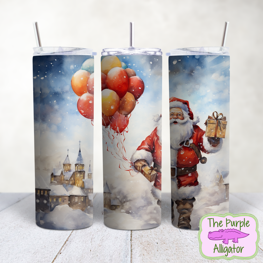 Santa Balloon Delivery (RTD) 20oz Tumbler