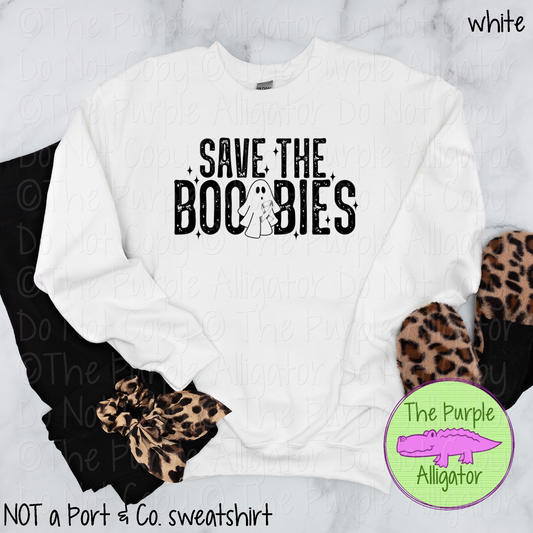 Save the Boo-Bies | Funny Halloween Graphic Tee 0823 HMD