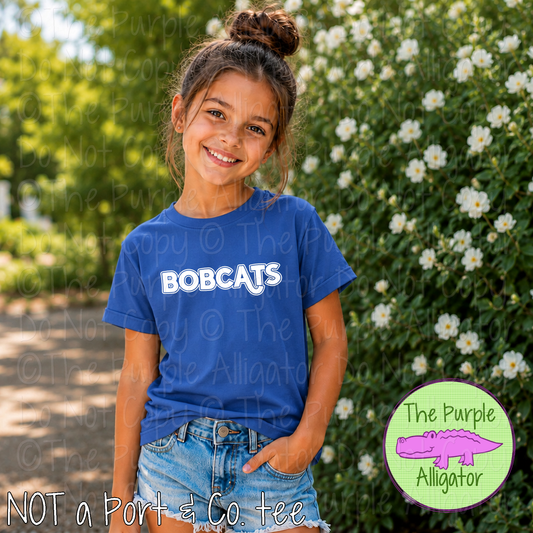 Bobcats Softline Bold – Custom School Spirit Wear Mascot Apparel 0824 TPA