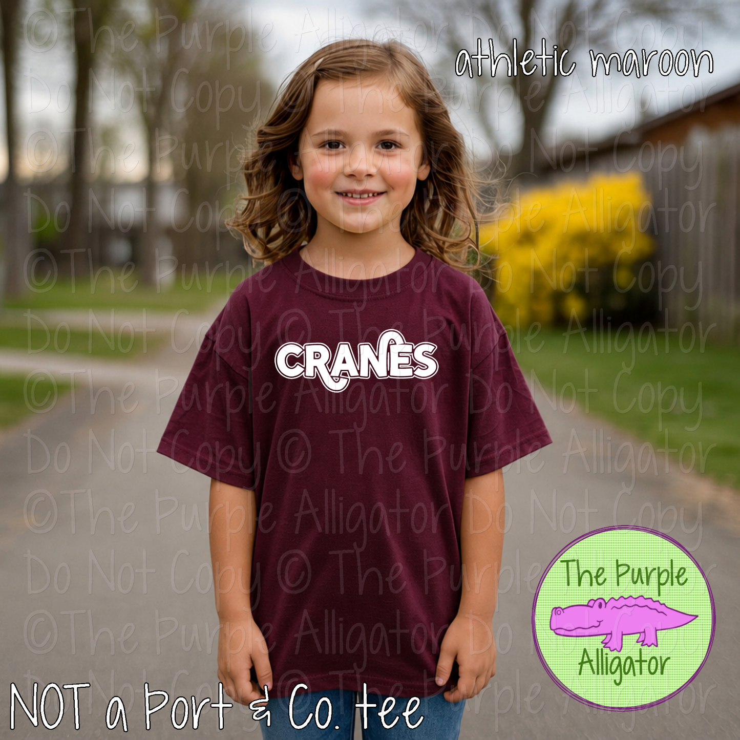 Cranes Softline Bold – Custom School Spirit Wear Mascot Apparel 0824 TPA
