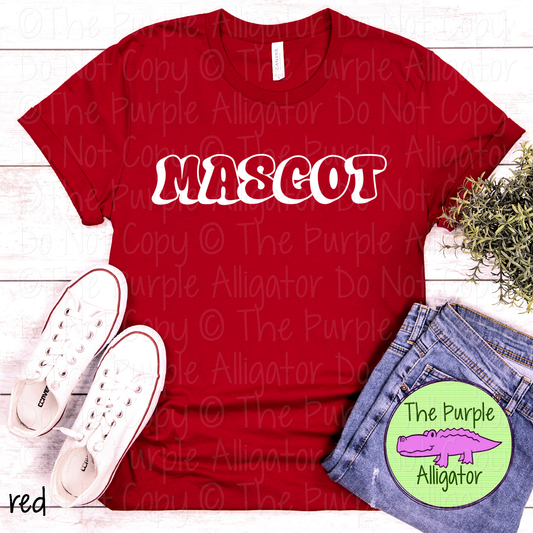 YOUR MASCOT Structured Chaos - The Outline Series | Spirit Wear Tee - Bold Outline Design 0226 TPA