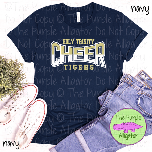 Holy Trinity Tigers Cheer Curve SC19 Mascot School Spirit Wear Team Swag - CHOOSE YOUR DESIGN COLORS - 0625 (d2f TPA)