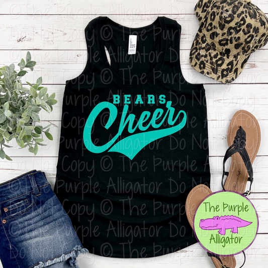 Bears Cheer Swash SC27 Mascot School Spirit Team Swag - CHOOSE YOUR DESIGN COLOR - 0625 (d2f TPA)