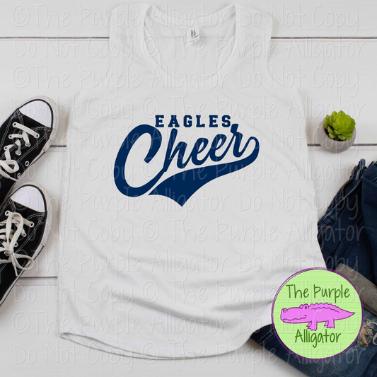 Eagles Cheer Swash SC27 Mascot School Spirit Team Swag - CHOOSE YOUR DESIGN COLOR - 0625 (d2f TPA)