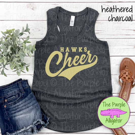 Hawks Cheer Swash SC27 Mascot School Spirit Team Swag - CHOOSE YOUR DESIGN COLOR - 0625 (d2f TPA)