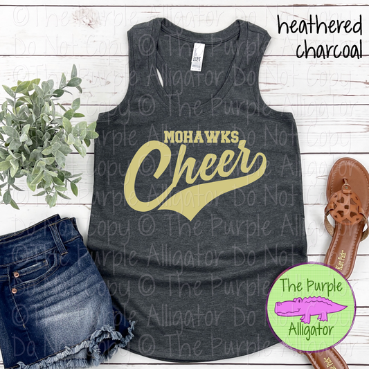 Mohawks Cheer Swash SC27 Mascot School Spirit Team Swag - CHOOSE YOUR DESIGN COLOR - 0625 (d2f TPA)
