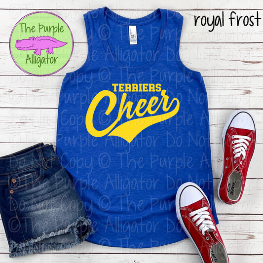 Terriers Cheer Swash SC27 Mascot School Spirit Team Swag - CHOOSE YOUR DESIGN COLOR - 0625 (d2f TPA)