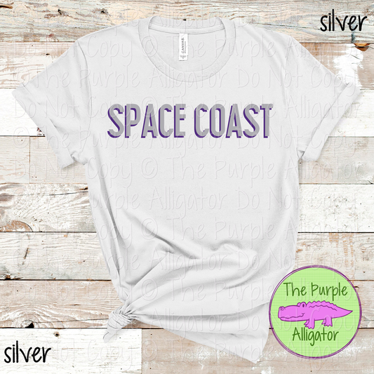 Space Coast NF Two-Tone Offset Spirit Design | Bold Two-Color Offset Text Design | CHOOSE YOUR DESIGN COLORS 0825 (d2f TPA)
